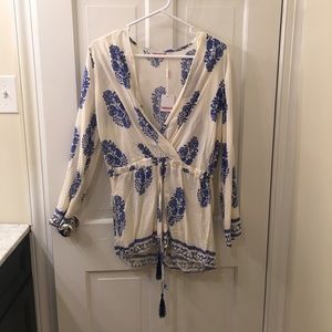 Blue and White Romper (SOLD)